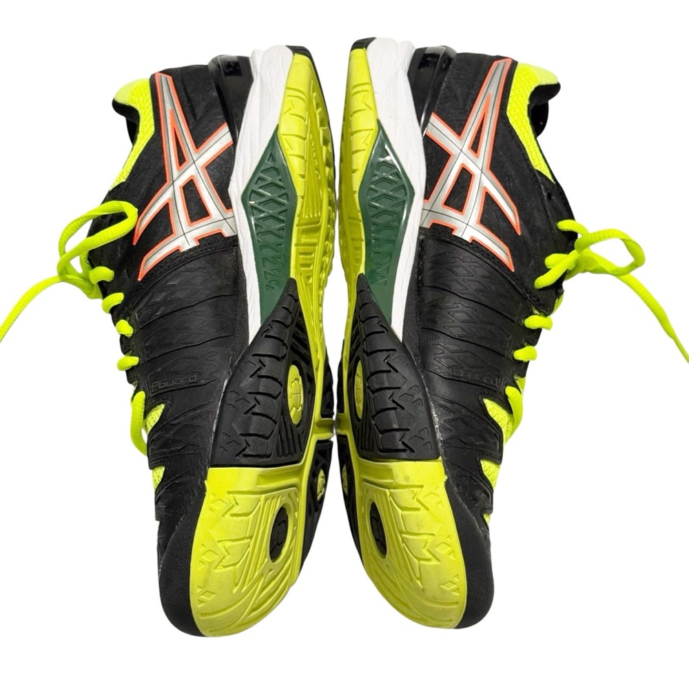 Asics Gel Resolution E500Y Cross Training Shoes Black Yellow 7.5 - Picture 7 of 12
